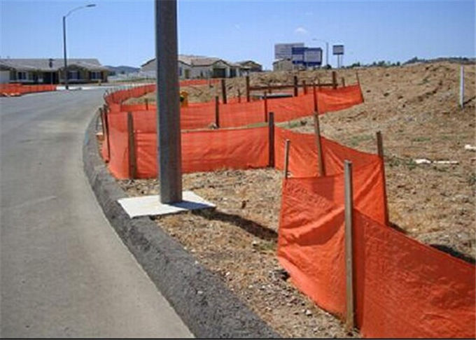 Загородка бассейна дороги пластиковая оранжевая, повторно использованный материальный оранжевый ограждать барьера